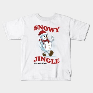 Cute Snowman Christmas Kids T-Shirt